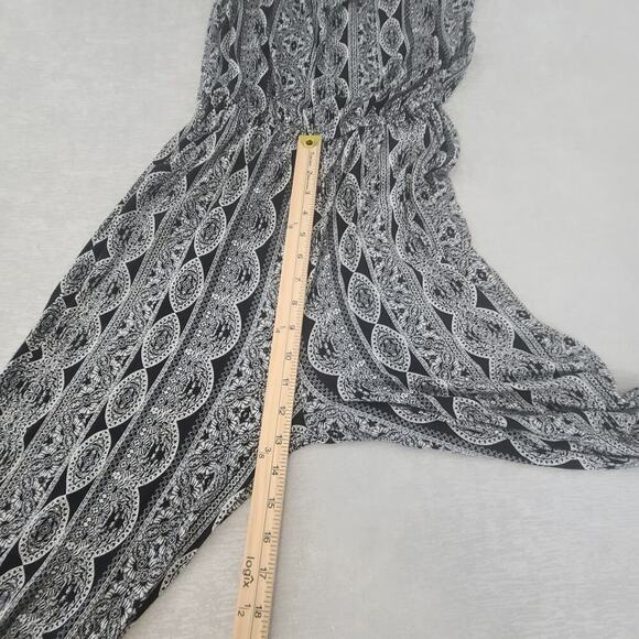 Pink Republic ladies romper black & white paisley boho chic Sz Small resort wear - Picture 6 of 11